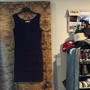 Elegant purple Sleeveless Dress